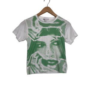 Topshop White Graphic Tee Womens Small NWOT